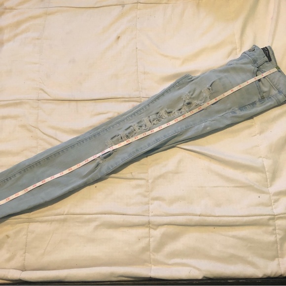 3/20$ WAX Jeans - Blue Distressed Skinny Jeans - Picture 4 of 7